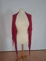 Fuchsia Driehoek Sjaal met Franjes, Studio Sonanz, Ophalen of Verzenden, Zo goed als nieuw