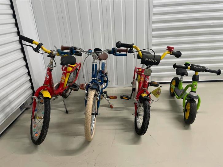 Meerdere kidnerfietsjes 2-6 jaar - Puky - Btwin, Fietsen en Brommers, Fietsen | Kinderfietsjes, Zo goed als nieuw, Minder dan 16 inch