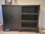 Basic label zwarte kast., Ophalen, 100 tot 150 cm, Zo goed als nieuw, 150 tot 200 cm