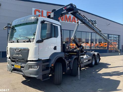 MAN TGS 32.470 8x4 Euro 6 Hiab 22 Tonmeter laadkraan Just 68, Auto's, Vrachtwagens, Te koop, Centrale vergrendeling, Cruise Control