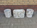 DRIE STUKS DMPD BLOEPOTTEN, Tuin en Terras, Ophalen, Zo goed als nieuw, Rond, 25 tot 40 cm