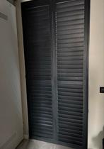 Zwarte Houten Vouwdeur shutters, Doe-het-zelf en Verbouw, Deuren en Horren, Ophalen, 80 tot 100 cm, Binnendeur, Zo goed als nieuw