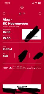 Ajax heereveen vak 428, Tickets en Kaartjes, Eén persoon, September