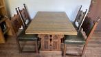 eettafel set met 4 stoelen, Huis en Inrichting, Ophalen, Gebruikt, Eikenhout, 150 tot 200 cm