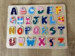 HEMA - Houten letterpuzzel alfabet, Ophalen, Zo goed als nieuw