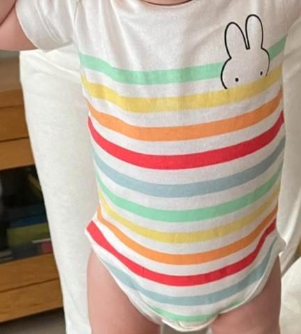 Hema flared broek maat 68 leger groen nijntje rompertje baby, Kinderen en Baby's, Babykleding | Maat 68, Zo goed als nieuw, Meisje