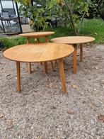 Hay bella eiken bijzettafel, 45 tot 60 cm, Minder dan 55 cm, Gebruikt, Rond