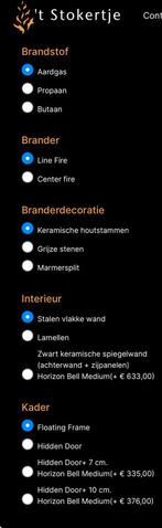 Bellfires Horizon Bell Medium Gashaard - Incl. Afstandsbedie, Ophalen, Zo goed als nieuw, Inbouwhaard, Gashaard