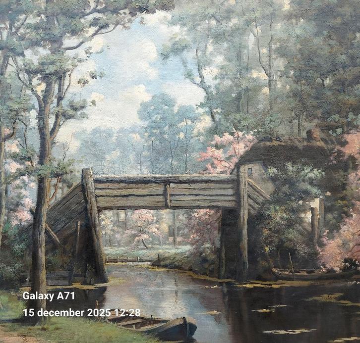 WILLEM DE KOK , GIETHOORN, Antiek en Kunst, Kunst | Schilderijen | Klassiek, Ophalen of Verzenden