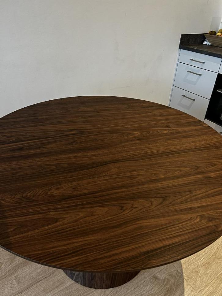 Ronde eettafel, Huis en Inrichting, Tafels | Eettafels, Zo goed als nieuw, 100 tot 150 cm, 50 tot 100 cm, Vier personen, Rond