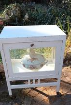 oud wit brocante theekastje, Antiek en Kunst, Curiosa en Brocante, Ophalen