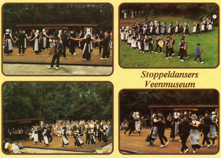 BARGER-COMPASCUUM Stoppeldansers Klederdracht Veenmuseum, Verzamelen, Ansichtkaarten | Nederland, Ongelopen, Drenthe, 1980 tot heden