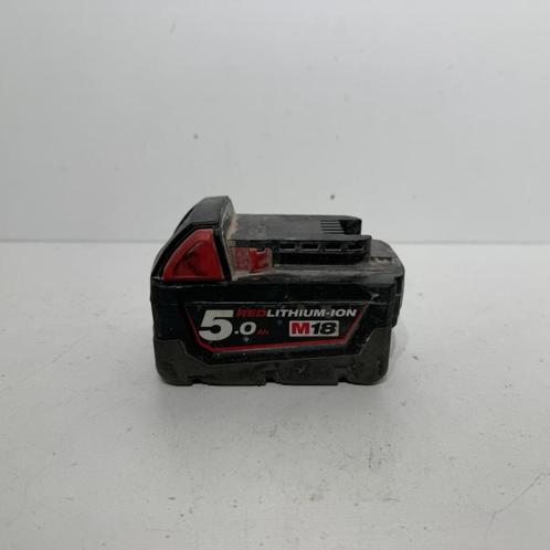 Milwaukee M18B5 5.0Ah 18V Accu, Doe-het-zelf en Verbouw, Gereedschap | Machine-onderdelen en Toebehoren, Gebruikt, Ophalen of Verzenden