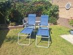 Campart Travel stoelen + voetensteun 2x, Ophalen, Gebruikt, Campingstoel