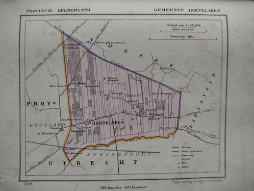 106 / Hoevelaken / Hoogenhof  Litho 1867  Kuyper  GLD, Antiek en Kunst, Kunst | Litho's en Zeefdrukken, Ophalen of Verzenden