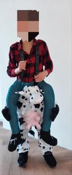 Piggyback kostuum Boer zit op nek van koe verkleedpak, Ophalen of Verzenden, Zo goed als nieuw, Jongen of Meisje
