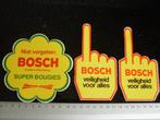 3x sticker bosch logo bougies veiligheid voor alles, Verzamelen, Verzenden, Zo goed als nieuw, Merk