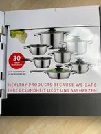 2 x nieuwe 12 delige pannenset!, Huis en Inrichting, Keuken | Potten en Pannen, Ophalen of Verzenden, Nieuw, Rvs, Pannenset