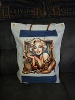 5) Denim tas / shopper van jeans Spijkerbroek "Marilyn", Ophalen of Verzenden, Nieuw, Wit