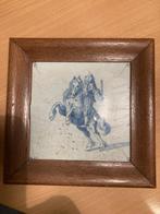 Delfsblauwe tegel 17/18 eeuw., Ophalen of Verzenden, Gebruikt