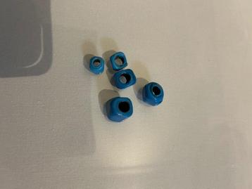 5 stuks Kettinghangers blauw  beschikbaar voor biedingen