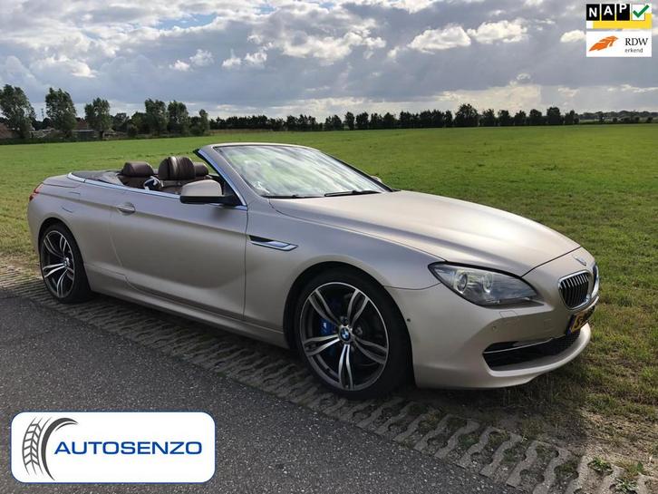 BMW 6-serie Cabrio 640i High Executive, Auto's, BMW, Bedrijf, Te koop, 6-Serie, 360° camera, ABS, Achteruitrijcamera, Airbags