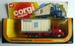 Corgi Toys Scania Container truck rood  1977 Mettoy M.I.B., Ophalen of Verzenden, Zo goed als nieuw, Auto, Corgi