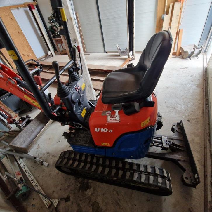 Nieuwe adv 28-9. Kubota u10 schelpenpadreiniger.  Zelfrijder, Zakelijke goederen, Machines en Bouw | Kranen en Graafmachines, Graafmachine