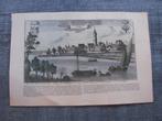 Tiel - Tyel - handgekleurde kopergravure, Ophalen of Verzenden