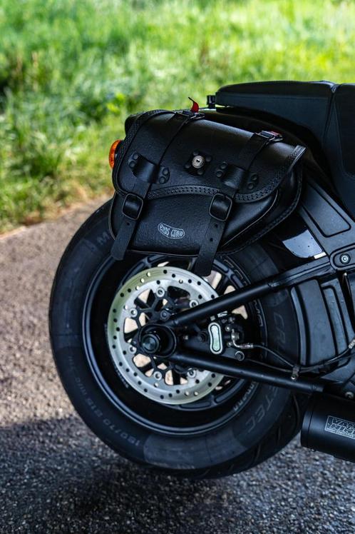 Harley Davidson Ends Cuio Zijtassen Leder Fat Bob, Motoren, Accessoires | Koffers en Tassen, Zo goed als nieuw, Ophalen of Verzenden