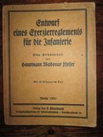 Exercitie reglement Infanterie Pfeifer '21 Exerzierreglement, Verzamelen, Ophalen of Verzenden, Landmacht, Duitsland, Boek of Tijdschrift