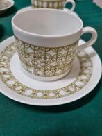 kop en schotels mosa vintage groen decor, Ophalen of Verzenden, 'T Olde Gre-j, Info@toldegrej.nl, Endepoelstraat 20f Didam