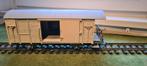 Train modellenset,  3 witte gesloten goederenwagons spoor G, Overige merken, Gebruikt, Gelijkstroom, Wagon