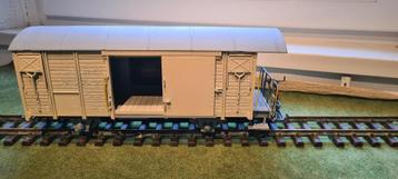 Train modellenset,  3 witte gesloten goederenwagons spoor G beschikbaar voor biedingen
