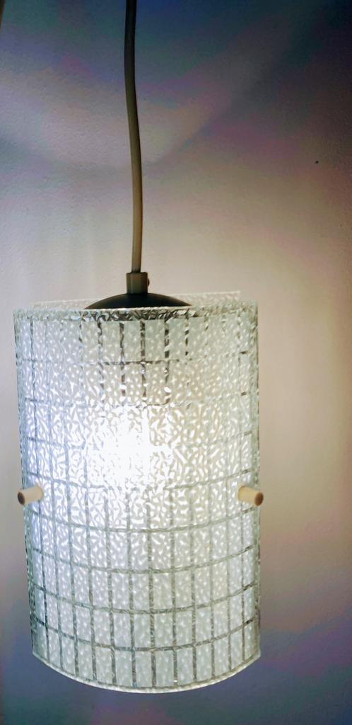 Vintage Wandlamp Duitsland Jaren ‘60, Huis en Inrichting, Lampen | Hanglampen, Zo goed als nieuw, Minder dan 50 cm, Glas, Metaal