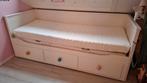 Ikea Hemnes uitschuifbed met matrassen, Ophalen, Gebruikt, Tweepersoons, 200 cm