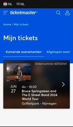 Bruce Springsteen 27-6-24  goffert Nijmegen, Tickets en Kaartjes, Concerten | Pop, Juni, Twee personen