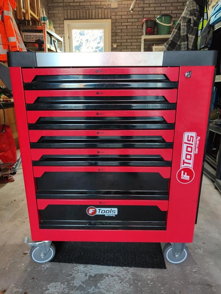 Tk Gereedschap wagen gevuld compleet en nauwelijks gebruikt, Doe-het-zelf en Verbouw, Gereedschap | Handgereedschap, Zo goed als nieuw