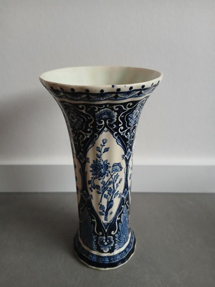 Delftsblauwe vaas van Boch Belgium, Antiek en Kunst, Antiek | Vazen, Ophalen of Verzenden