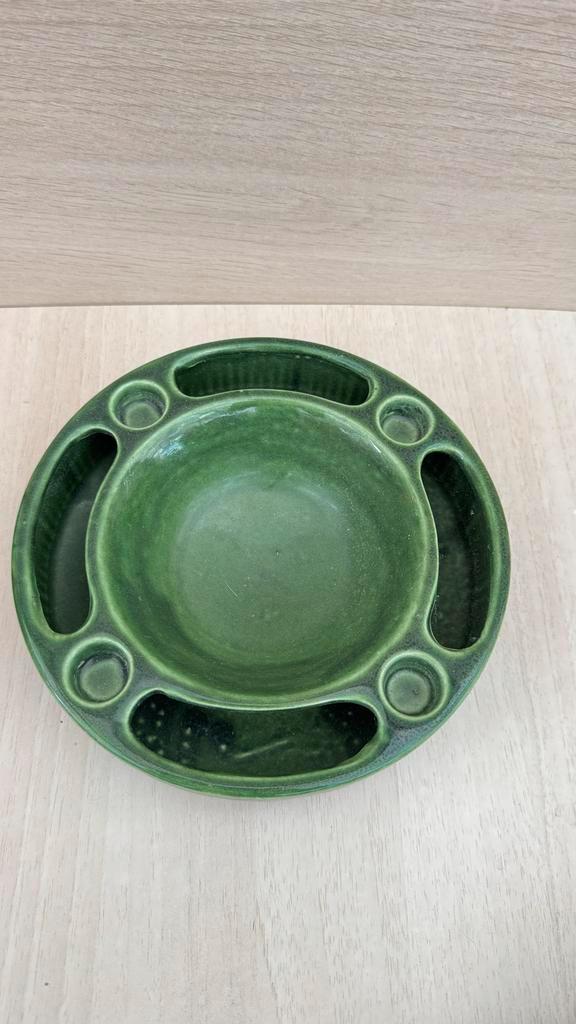 Jasba Adventschaal Groen Keramiek Vintage Design, Antiek en Kunst, Antiek | Keramiek en Aardewerk, Verzenden