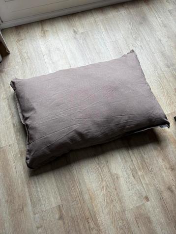 Nieuw hondenkussen hondenmand bruin 90x60 cm kussen hond beschikbaar voor biedingen