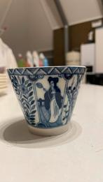 Hollands Chinoiserie porselein Lange Eliza kop met schotel, Antiek en Kunst, Antiek | Porselein, Ophalen of Verzenden