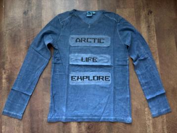 Shirt / Longsleeve - Maat 146 -152  Authentic Oiboi - blauw  beschikbaar voor biedingen