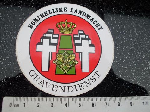 sticker koninklijke landmacht gravendienst logo embleem KL, Verzamelen, Stickers, Zo goed als nieuw, Bedrijf of Vereniging, Verzenden