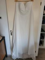 Ivoren strapless trouwjurk, gereinigd, Ophalen, Trouwjurk, Overige kleuren, Gedragen