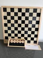 Dam-schaakbord met dam-stenen, Een of twee spelers, Ophalen of Verzenden, Zo goed als nieuw