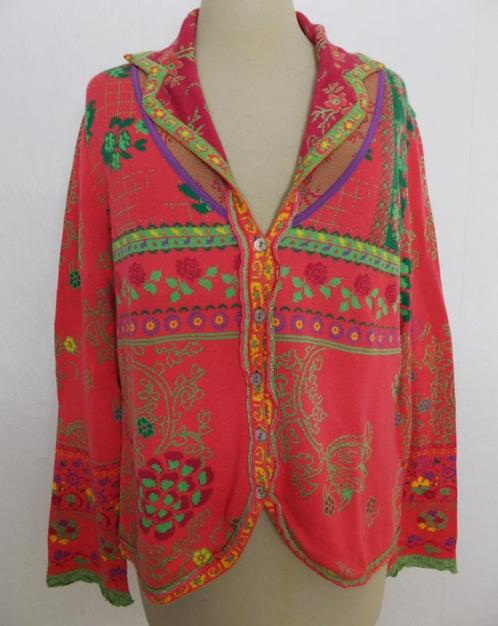 Mooi katoenen print vestje van Ivko! M/L, Kleding | Dames, Truien en Vesten, Zo goed als nieuw, Maat 38/40 (M), Overige kleuren