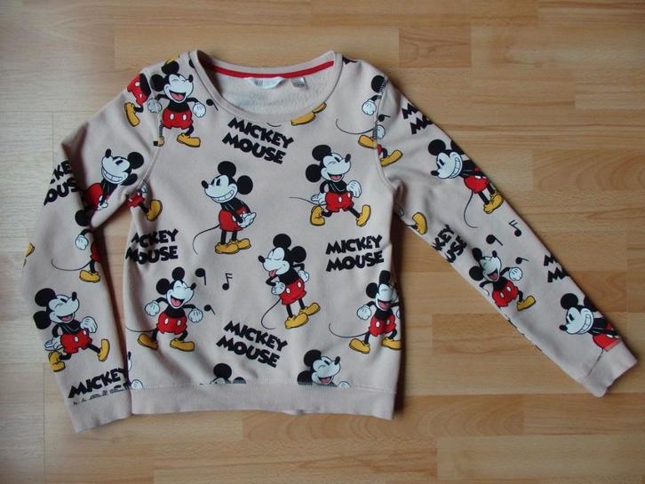 Sweater Mickey Mouse van de H&M maat 158/164 (klein prijsje), Kinderen en Baby's, Kinderkleding | Maat 158, Gebruikt, Meisje, Trui of Vest