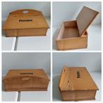 Poetsdoos Houten doos met klep 33cm., Antiek en Kunst, Curiosa en Brocante, Ophalen