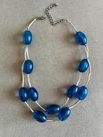 Manouk ketting nieuw, Sieraden, Tassen en Uiterlijk, Kettingen, Ophalen of Verzenden, Zo goed als nieuw, Blauw, Overige materialen